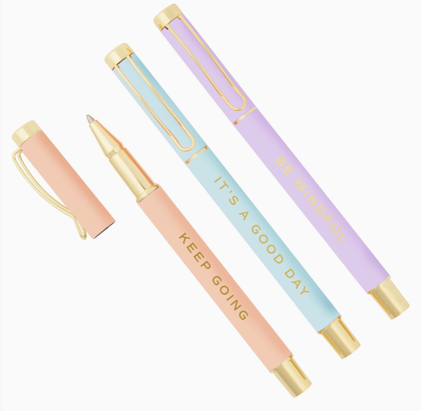 "Be Mindful" Motivational Pen Set