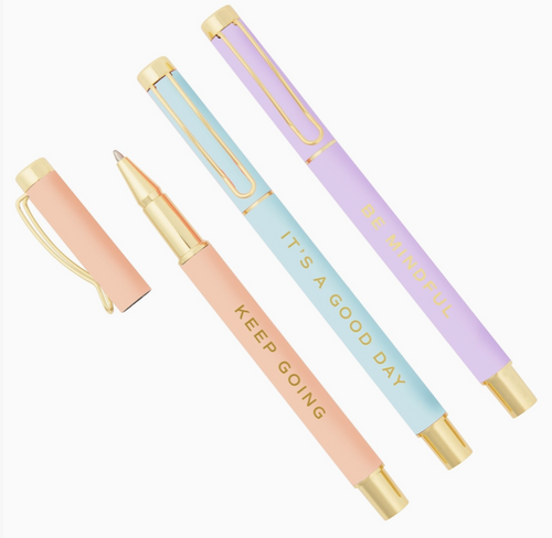"Be Mindful" Motivational Pen Set