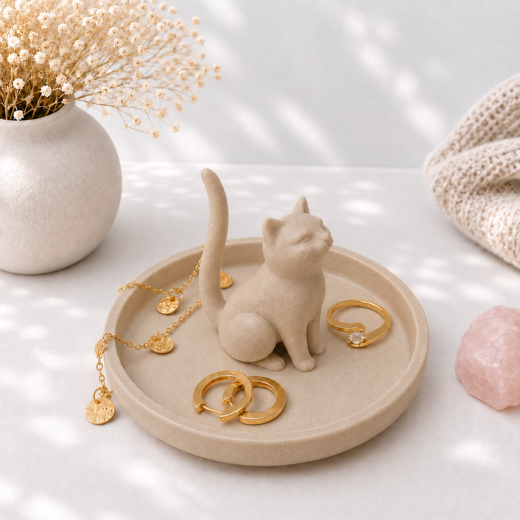 3D Printed Cat Ring Dish