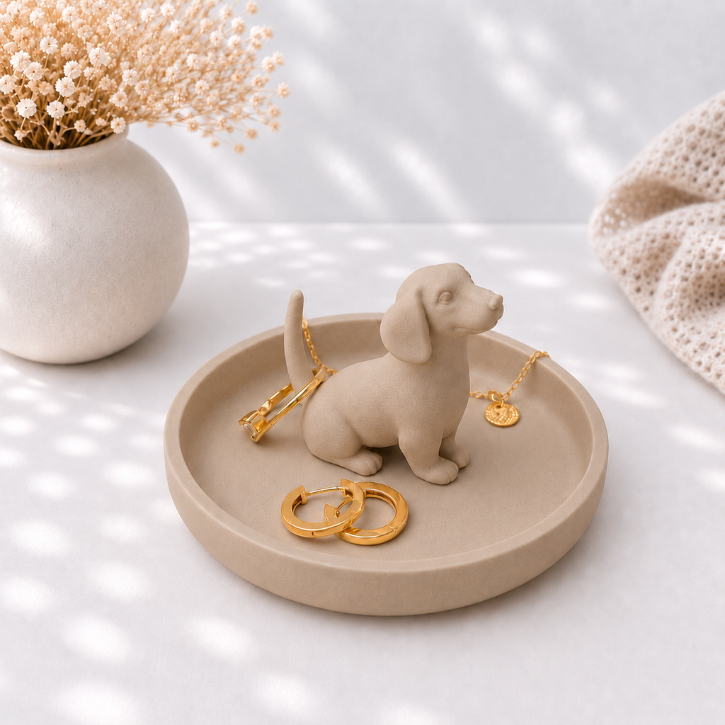 3D Printed Dachshund Ring Dish
