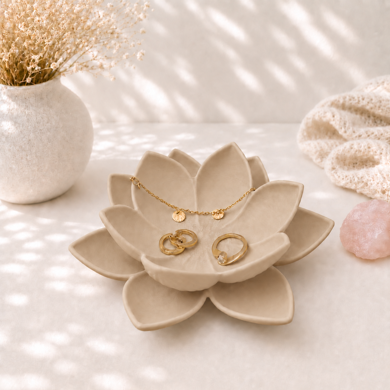 3D Printed Lotus Ring Dish
