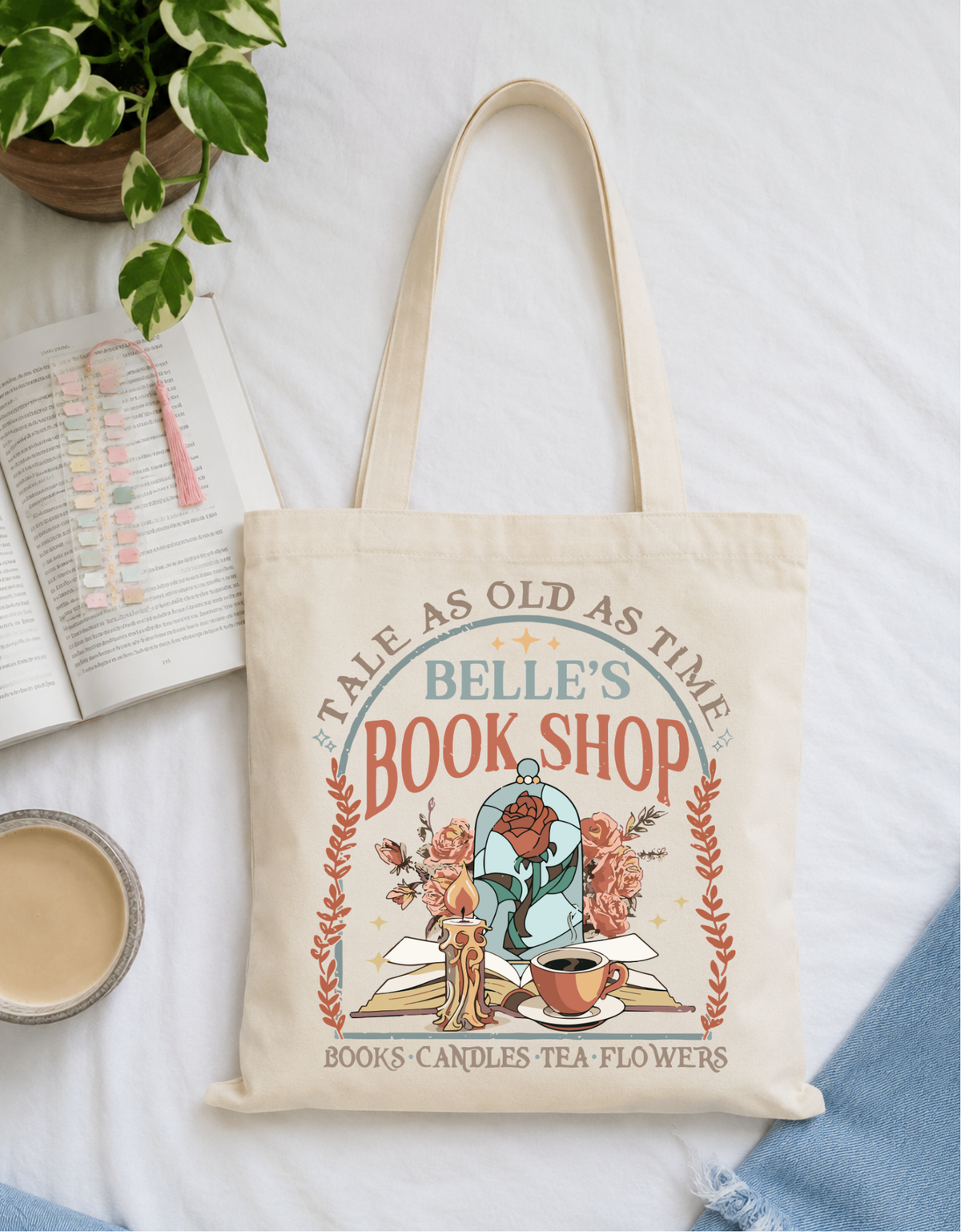 Belle's Book Shop Tote Bag