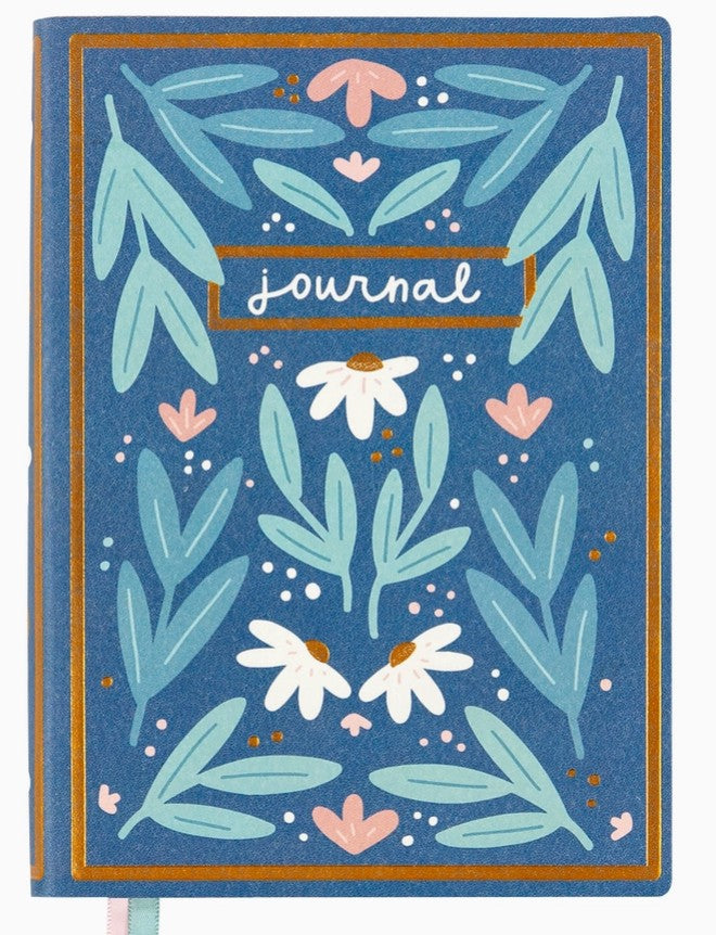 Floral Journal – Deep Blue
