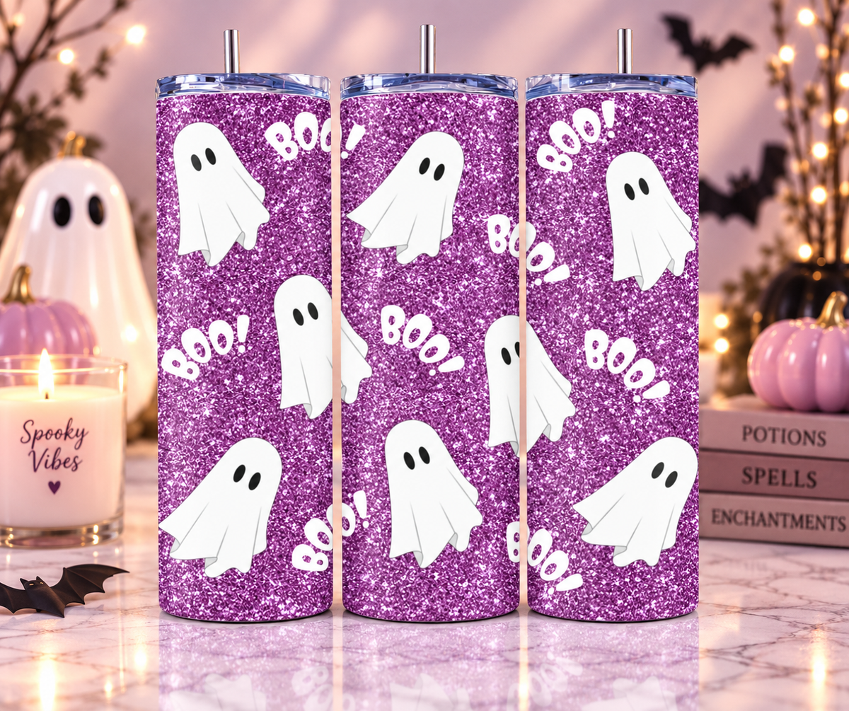 "Boo!" Ghost Skinny Tumbler