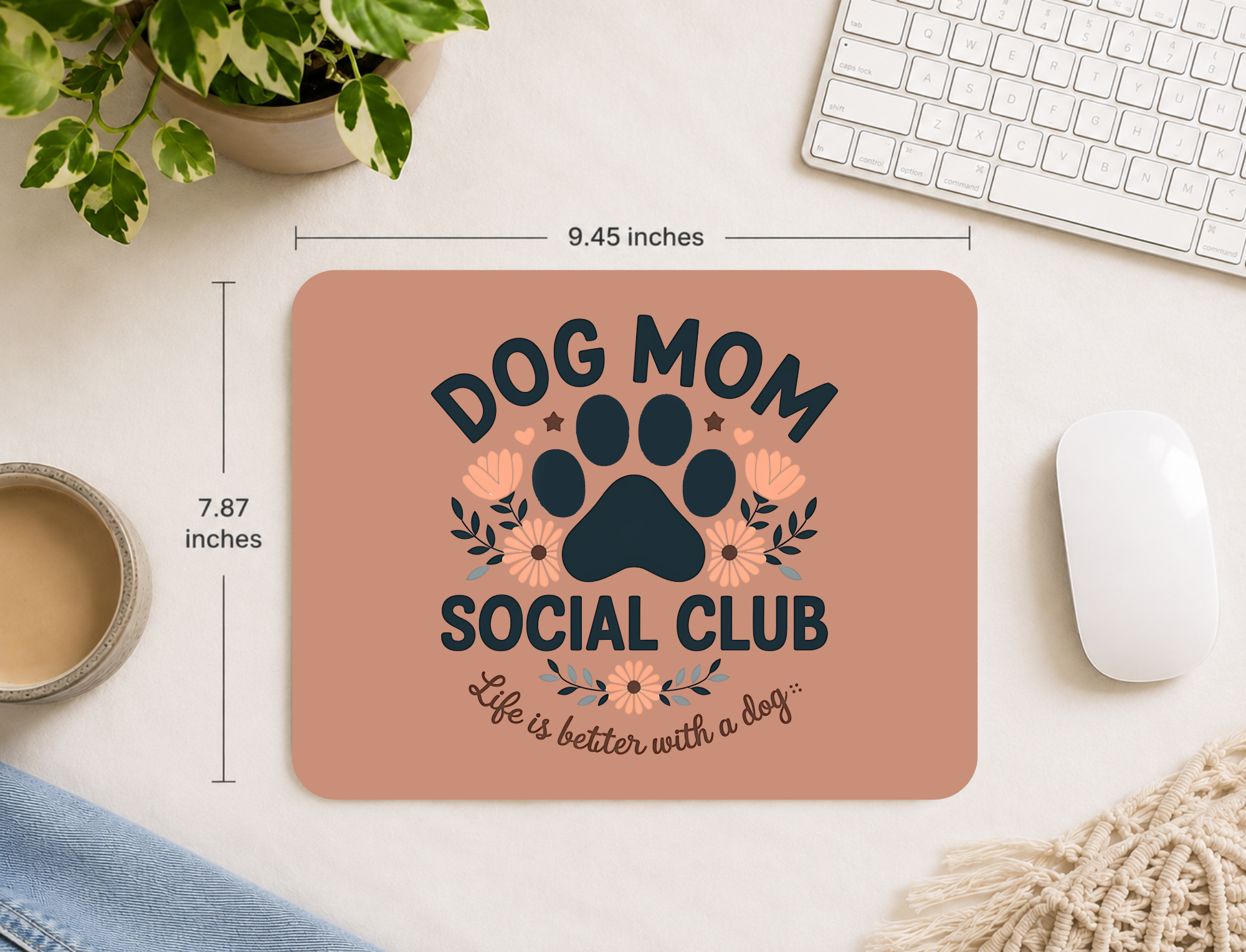 Dog Mom Social Club Mousepad