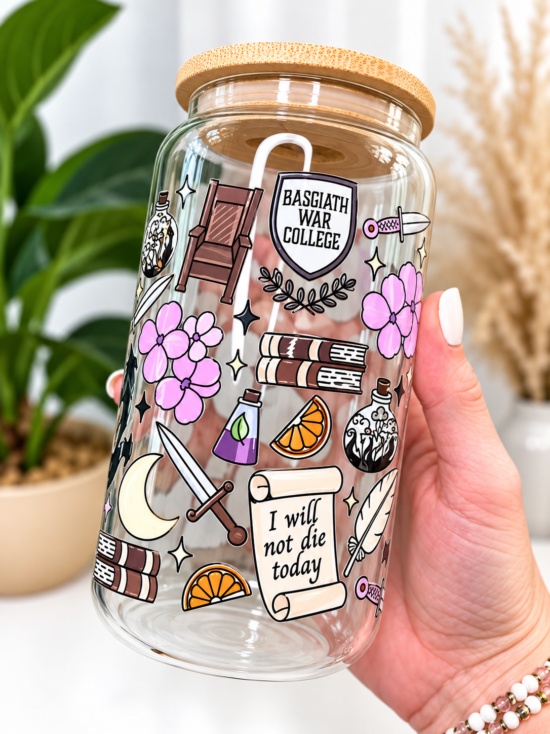 Dragon Rider Romantasy Glass Can Tumbler