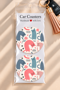 Funny Cats Car Coasters