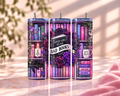 "Good Girls Read Bad Books" Cat & Bookshelf Skinny Tumbler