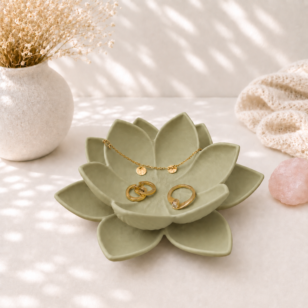 3D Printed Lotus Ring Dish