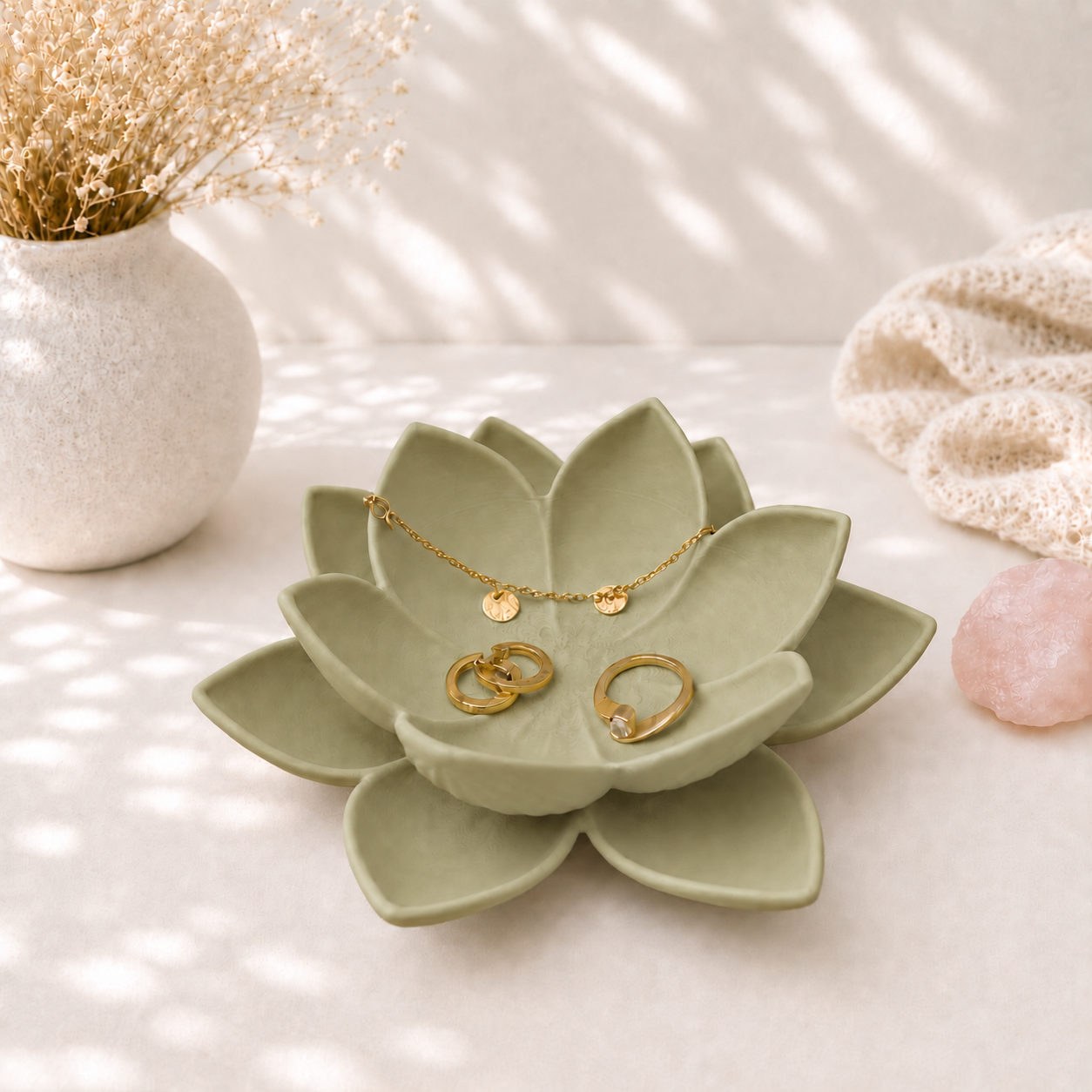 3D Printed Lotus Ring Dish