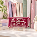 In My Audiobook Era Book Club Ticket | 3D Printed Bookish Shelf Decor