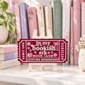 In My Bookish Era Book Club Ticket | 3D Printed Bookish Shelf Decor