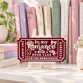 In My Romance Era Book Club Ticket | 3D Printed Bookish Shelf Decor