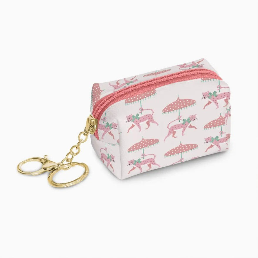 Leopard on Parade Keychain Pouch