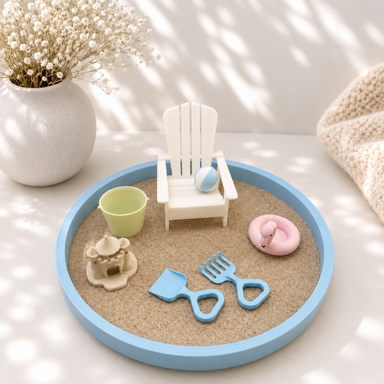 3D Printed Miniature Beach Zen Garden