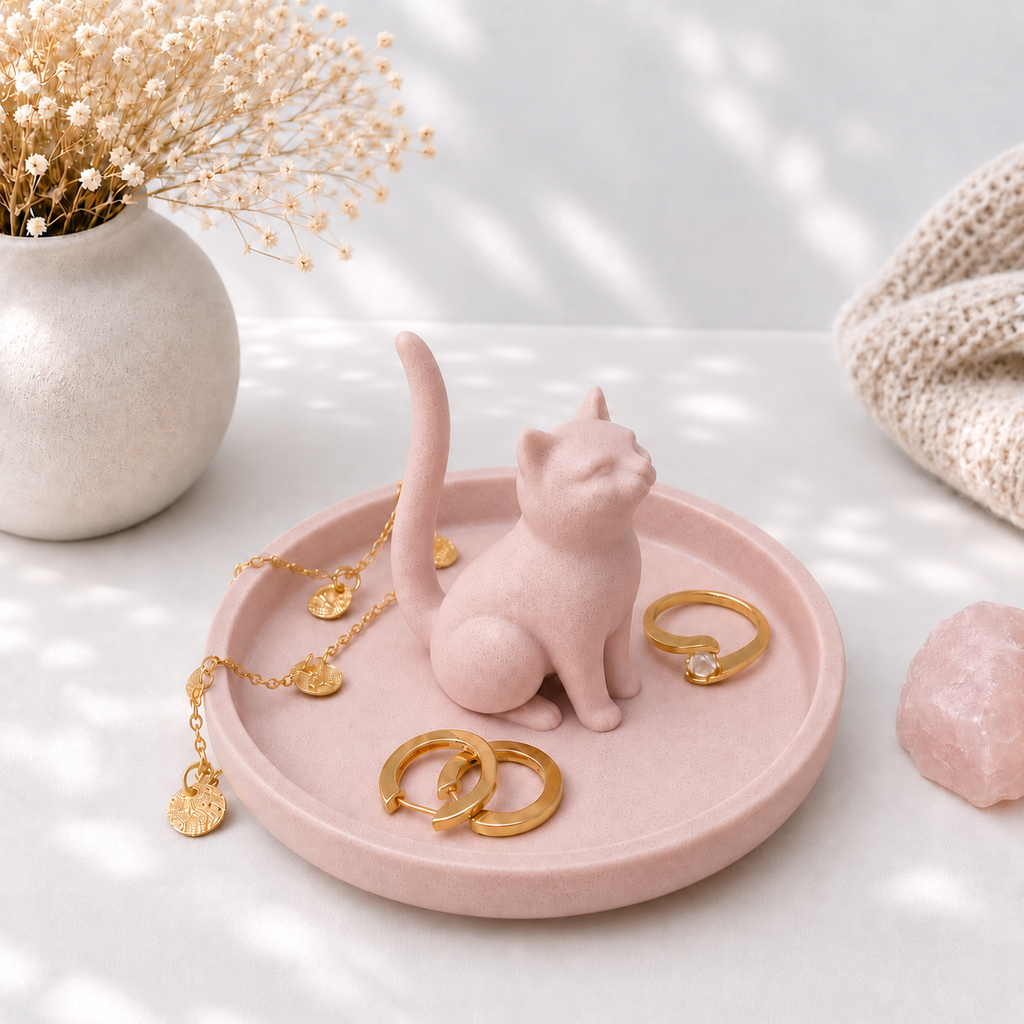3D Printed Cat Ring Dish