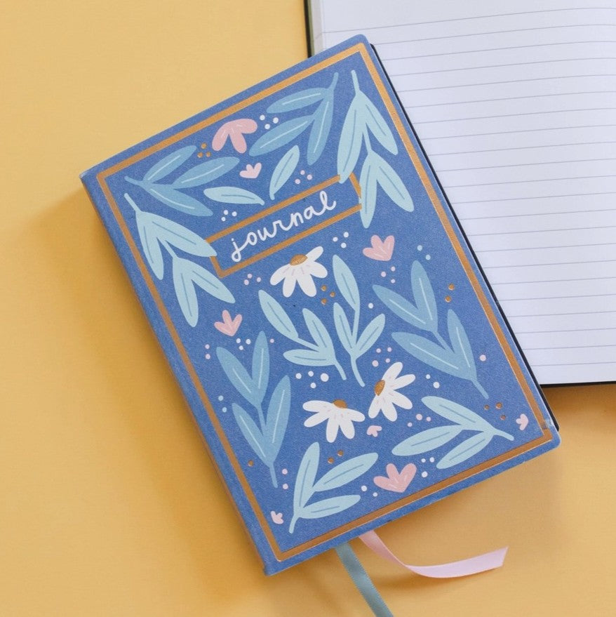 Floral Journal – Deep Blue