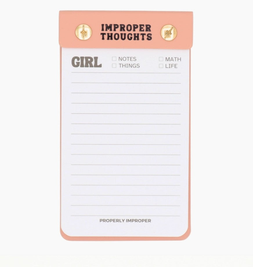 Tear Off Sheet Notepad – Girl Notes