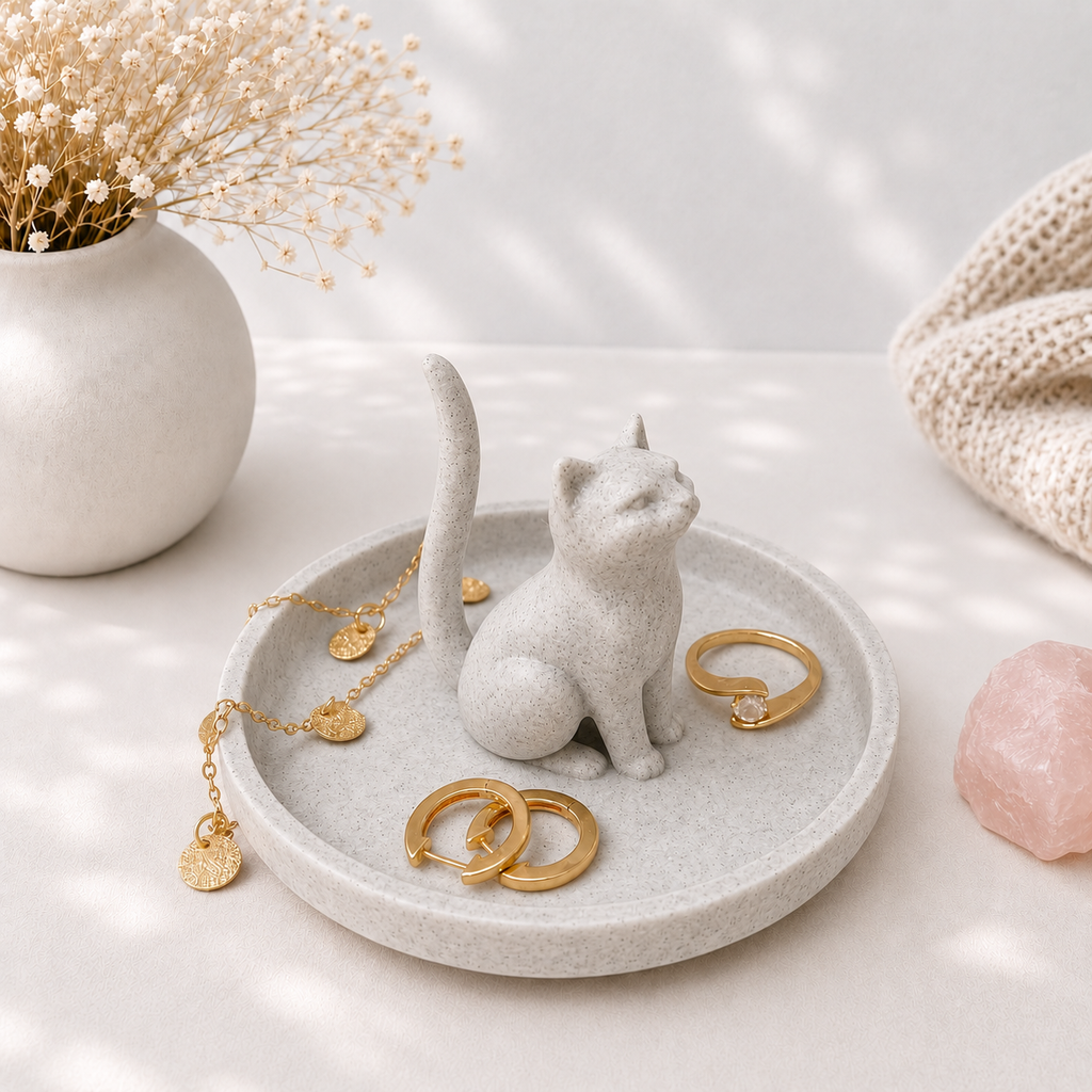 3D Printed Cat Ring Dish