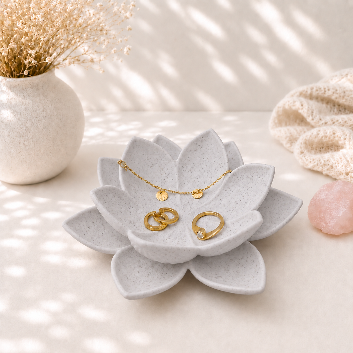 3D Printed Lotus Ring Dish