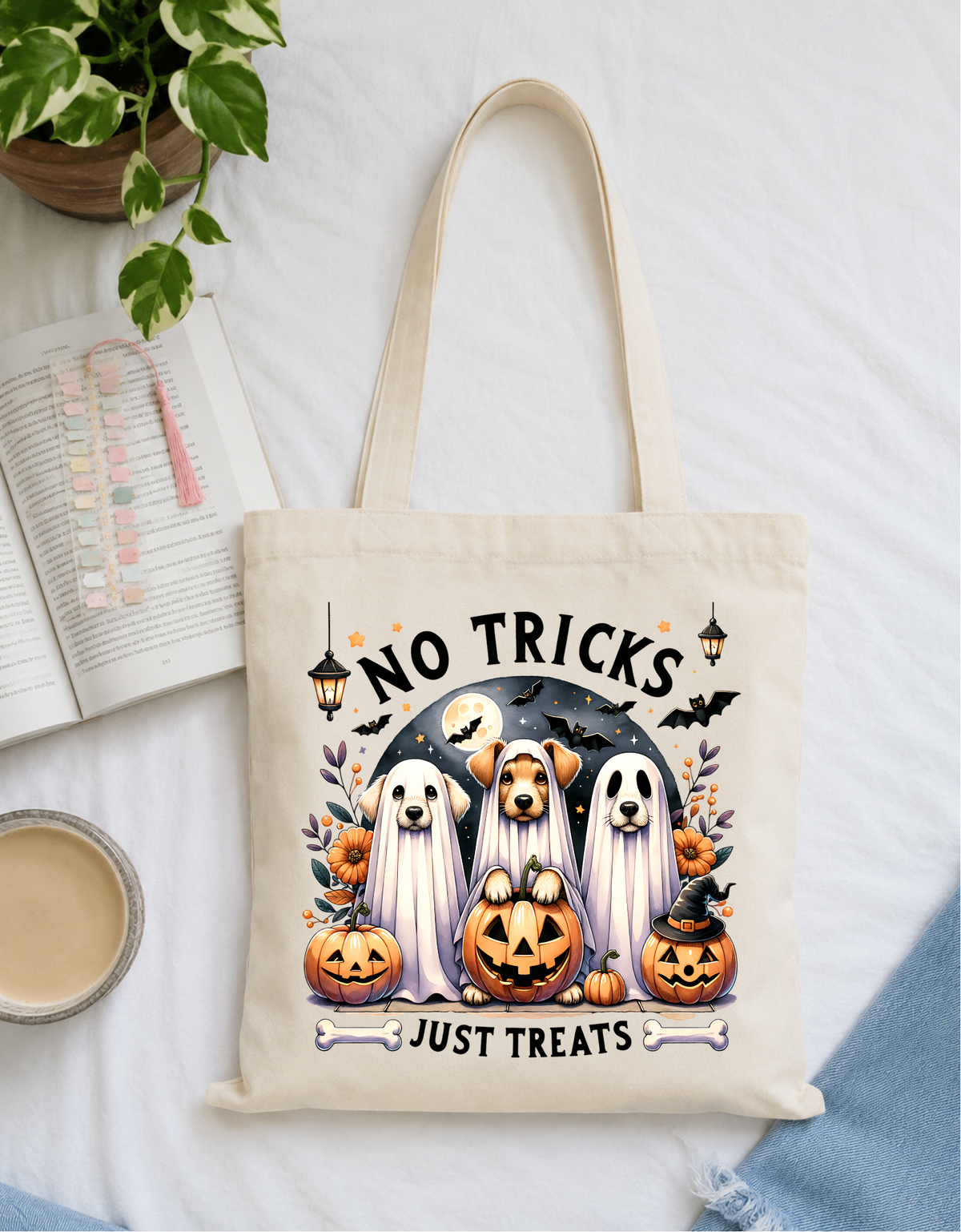 No Tricks, Just Treats Tote Bag