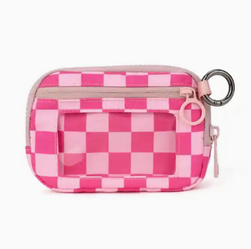 Mini Zip Wallet with Clip Ring