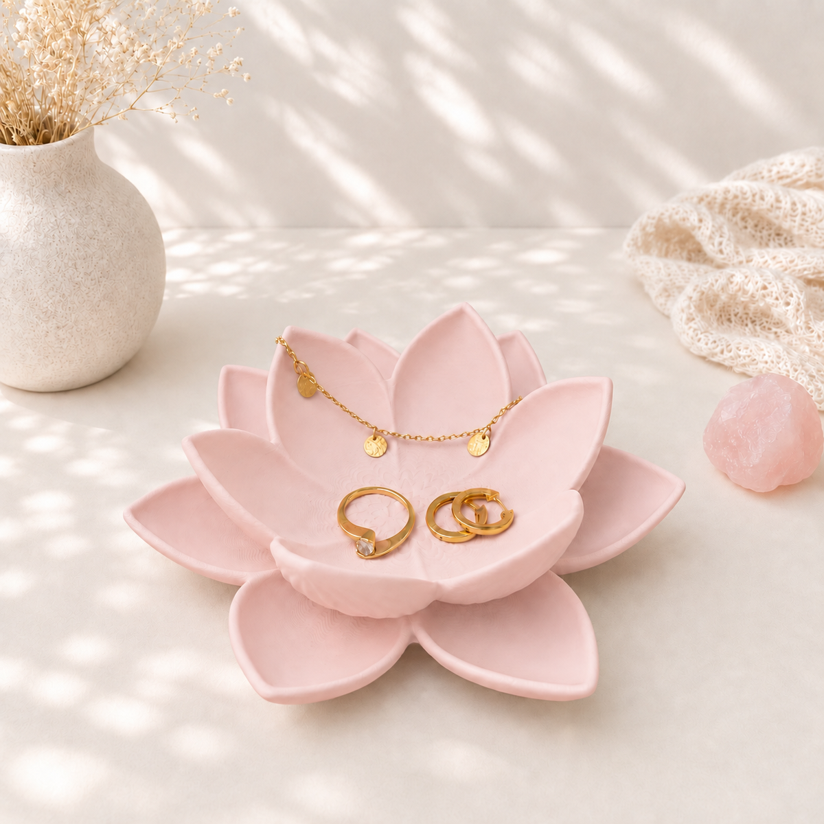 3D Printed Lotus Ring Dish