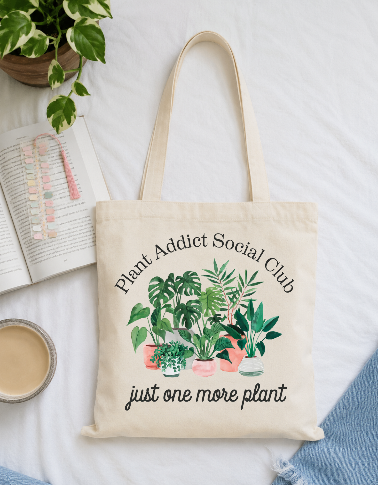 Plant Addict Social Club Tote Bag