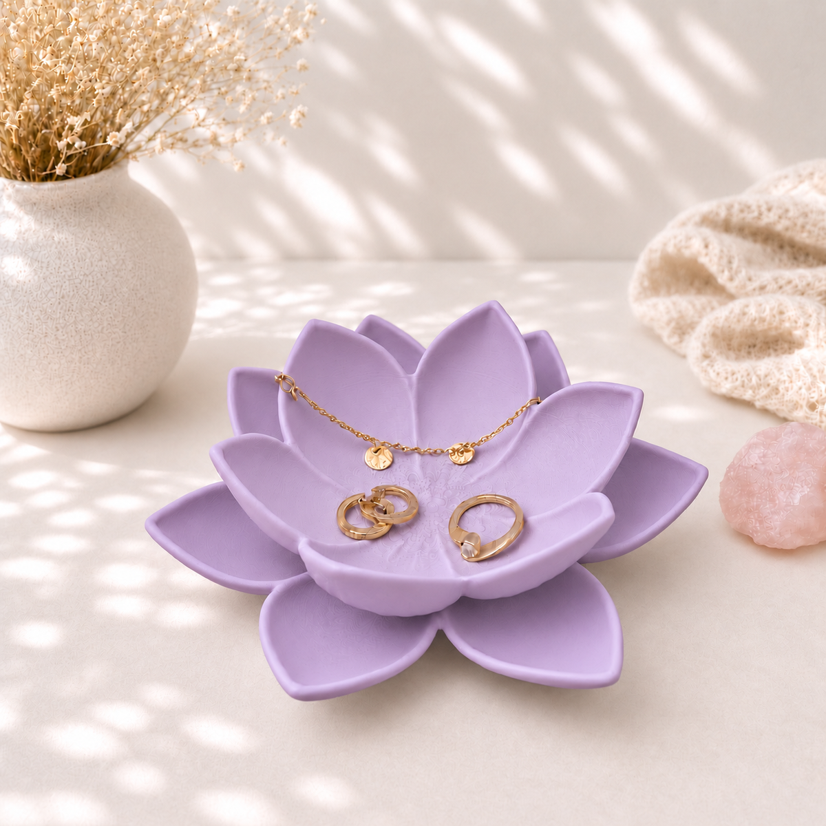 3D Printed Lotus Ring Dish