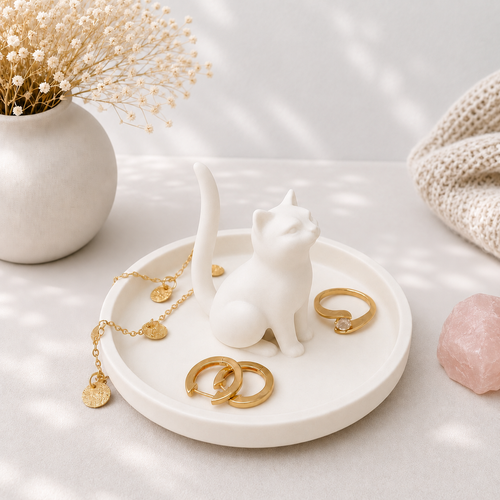 3D Printed Cat Ring Dish