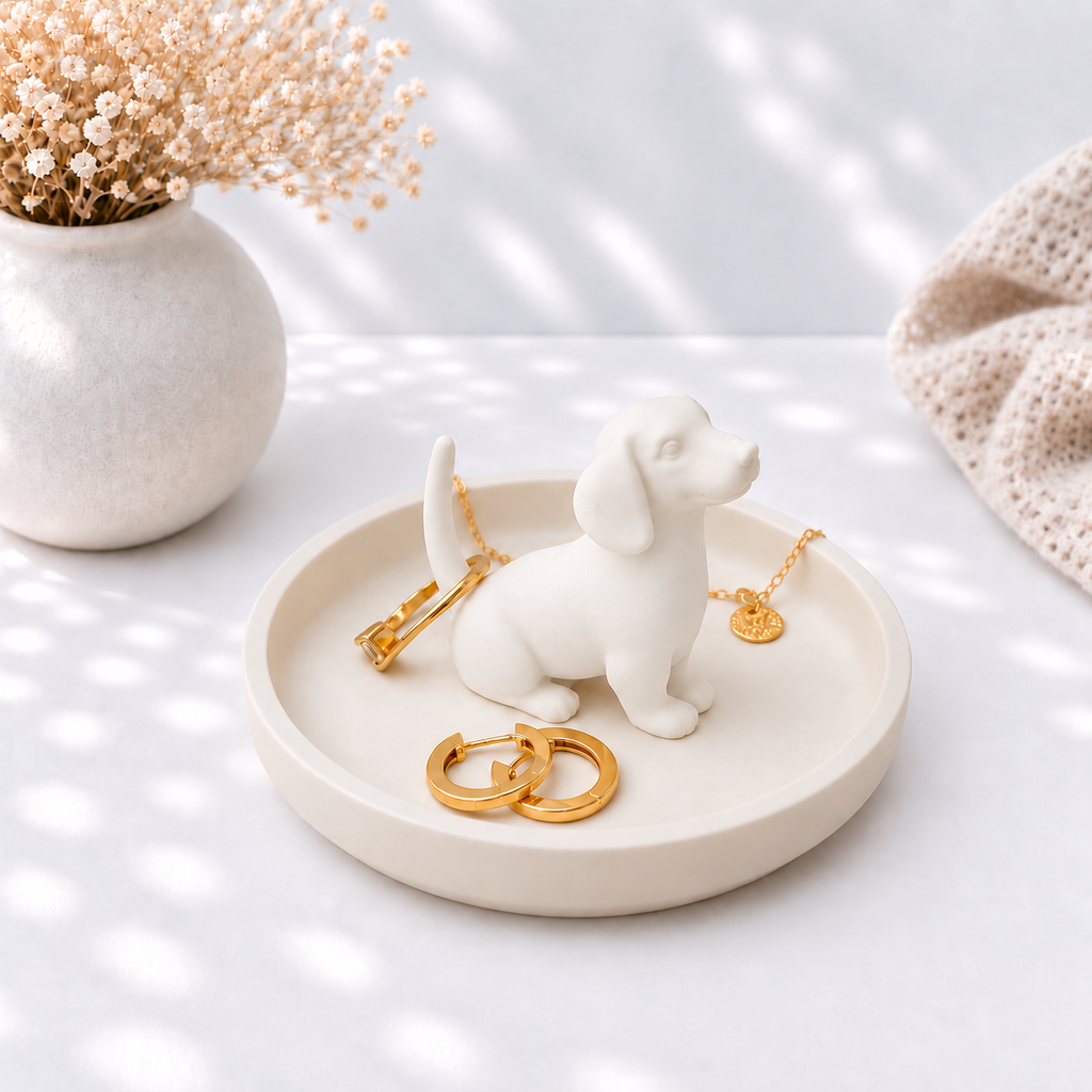 3D Printed Dachshund Ring Dish