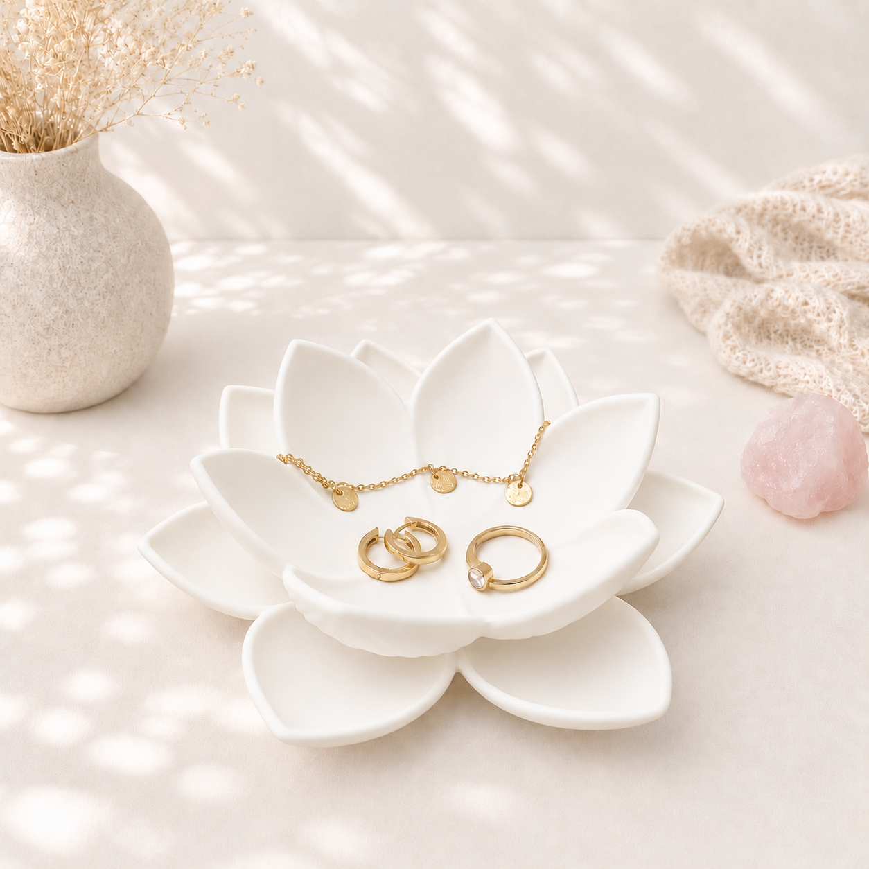 3D Printed Lotus Ring Dish