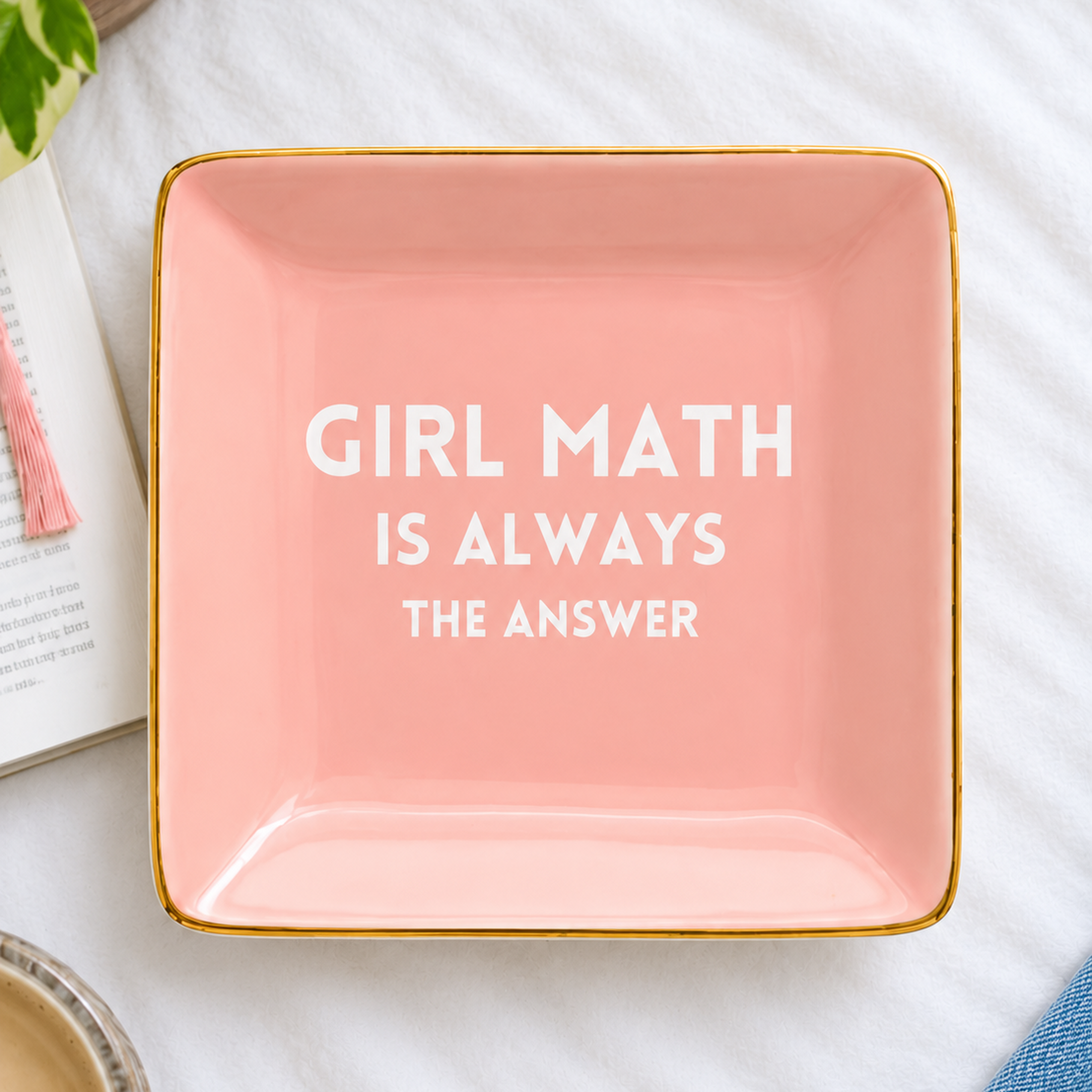 Girl Math Trinket Dish